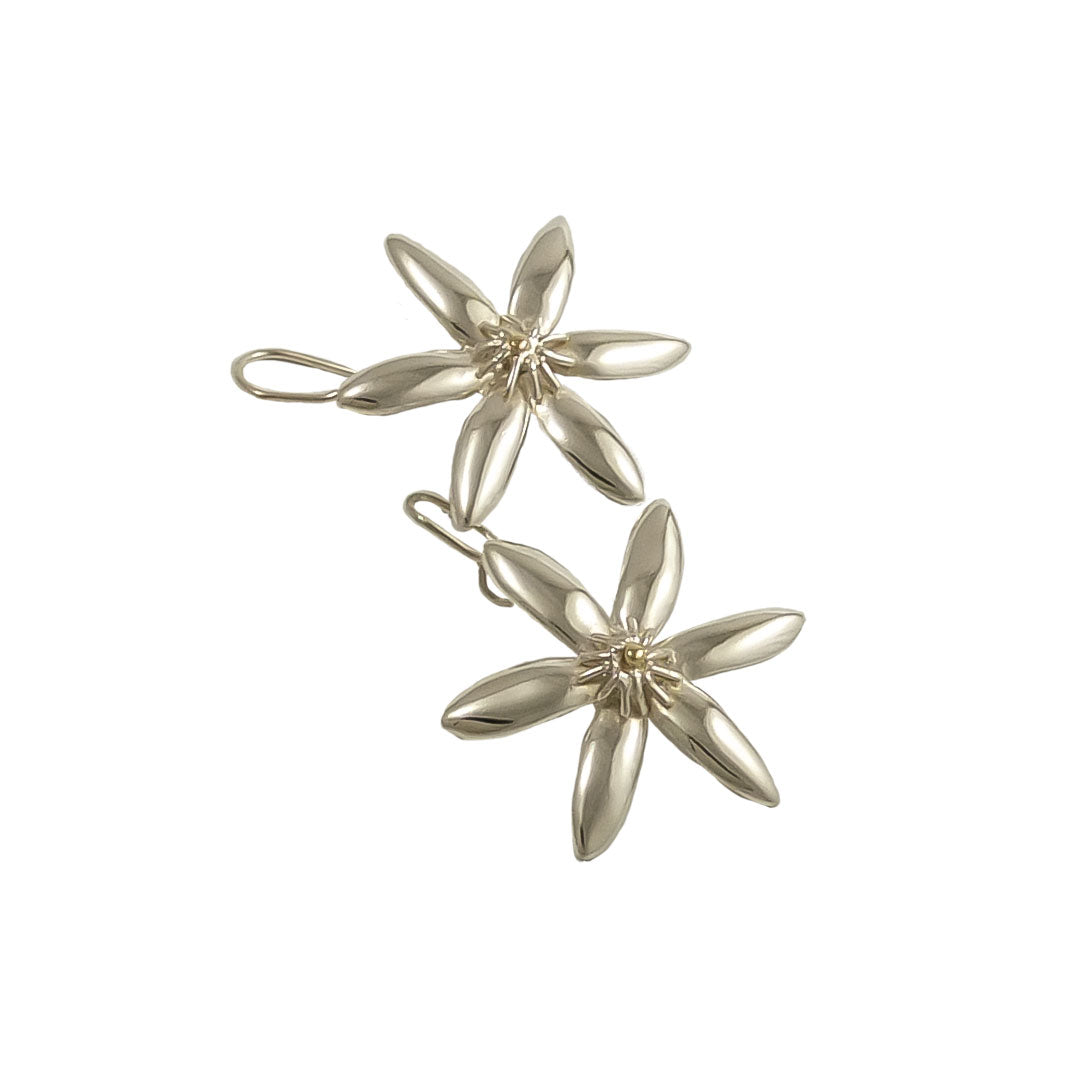Puawānanga Flower Silver Earrings | nz jewellery