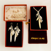 Jewellery nz | Springs Promise Gold and Silver Necklace | Redmanuka in boxes with earrings
