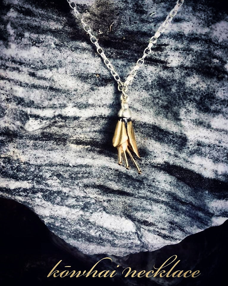 Kōwhai Necklace | NZ handmade necklace  | Redmānuka