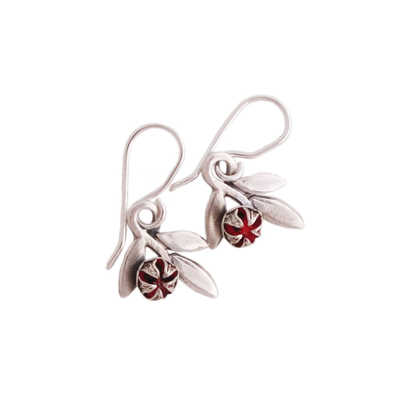 RedMānuka Sprig Silver Earrings | nz jewellery | Redmānuka