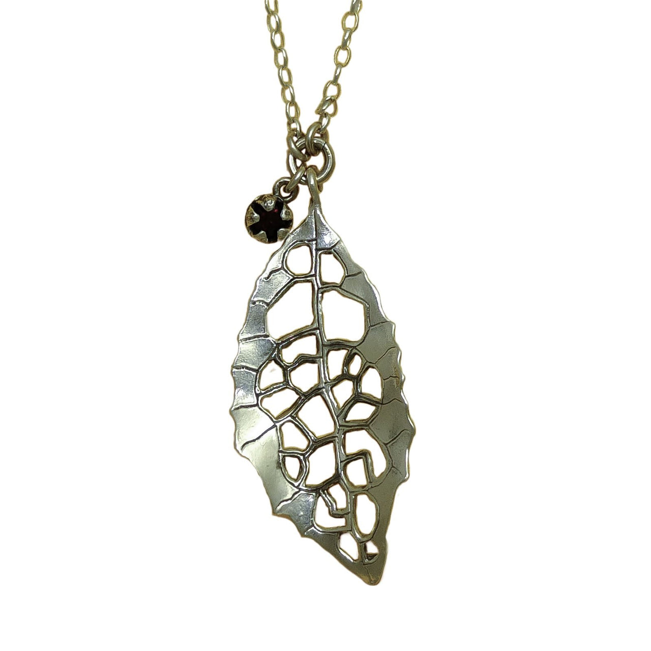 Heketara Silver Leaf | pendant necklace | nz jewellery