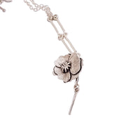 Silver Poppy Necklace | nz jewellery | Redmanuka