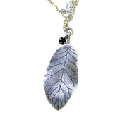 Puka Silver Leaf | pendant necklace | nz jewellery