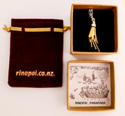 Kōwhai Necklace in Gift Box by jewellery nz designer Martyn Milligan