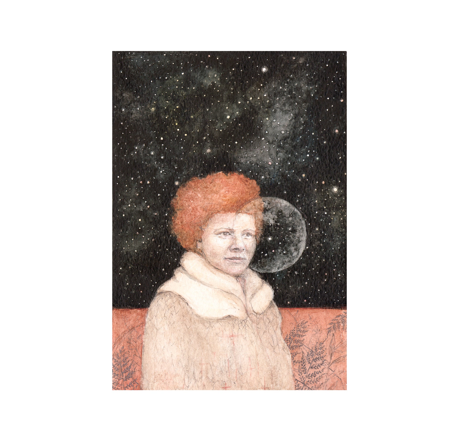Janet Frame Card  from the original watercolour painting by Frith Wilkinson