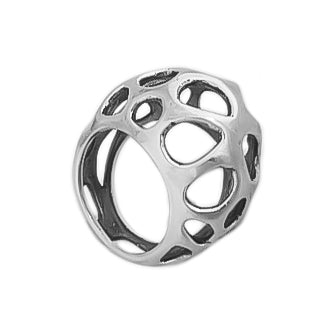 Lichen Silver Ring | Redmānuka | nz jewellery