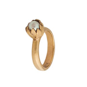 Top view of Gold Akoya Pearl Ring | Redmanuka | nz jewellery